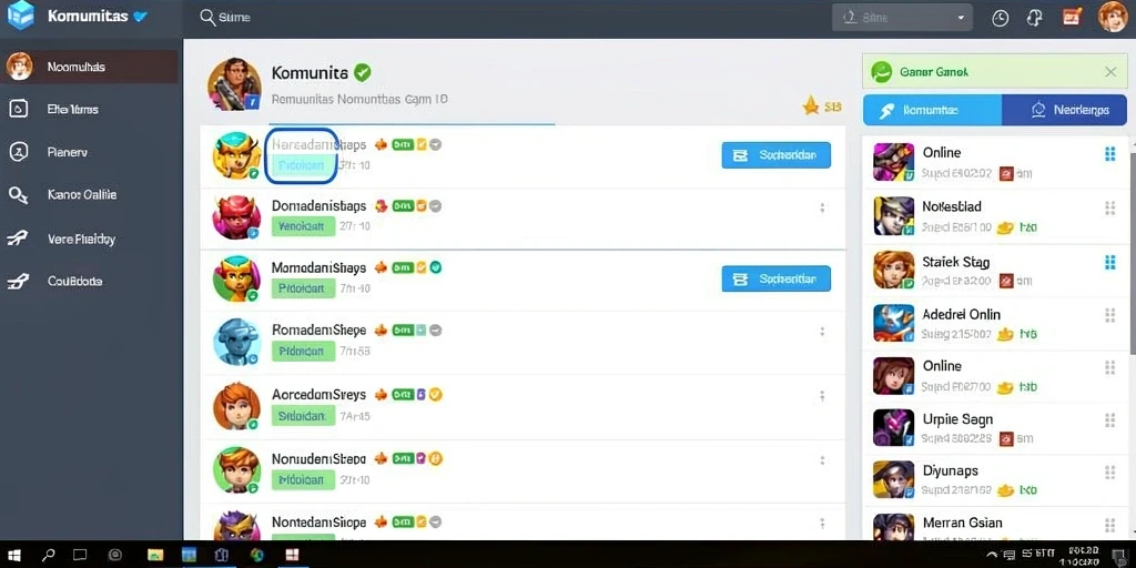 Layar awal yang menarik dengan menu permainan.