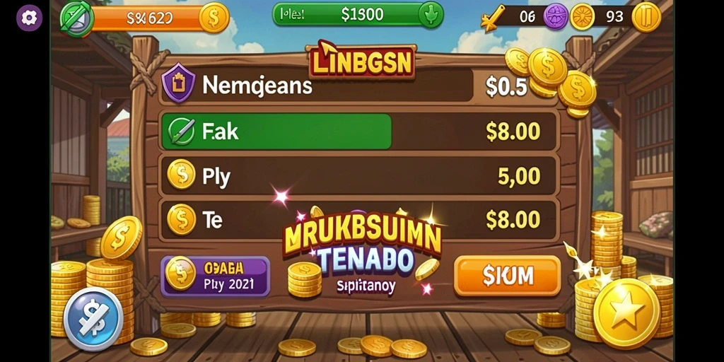 Menampilkan karakter utama dalam misi petualangan.