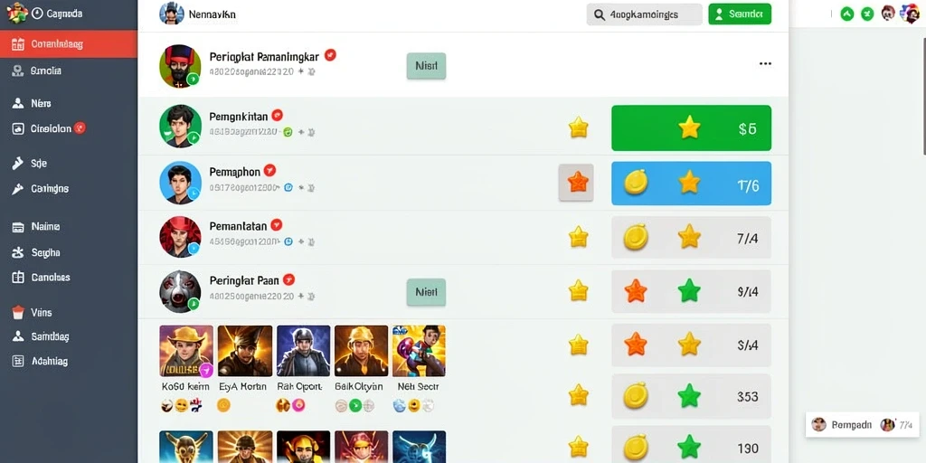 Tampilan awal REJEKIGAMES yang menarik.