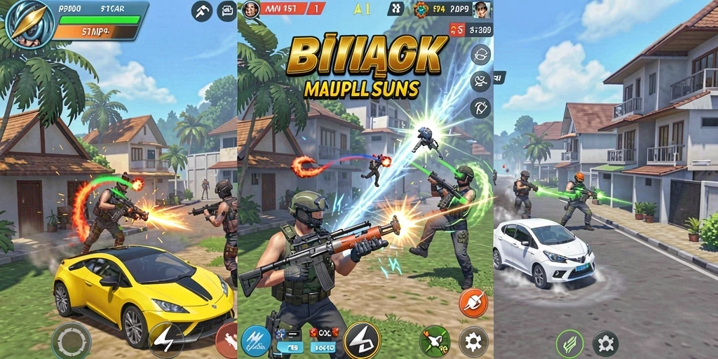Tangkapan layar menampilkan grafik cerah dan detail karakter.