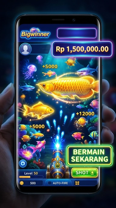 Cuplikan layar menu unduhan bigwinner untuk perangkat Android