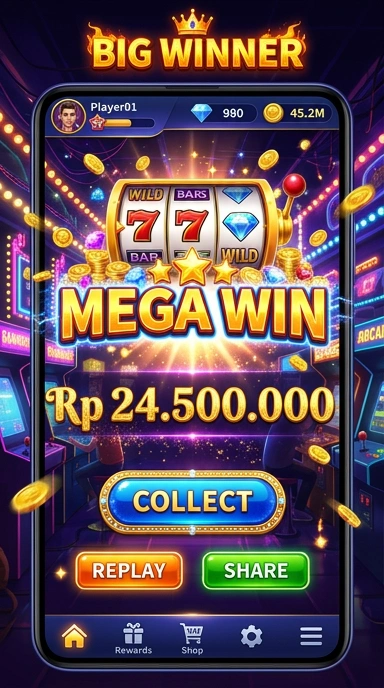Galeri pratinjau visual bigwinner build APK resmi terbaru